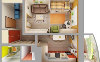 Как расставить мебель в однокомнатной квартире?
